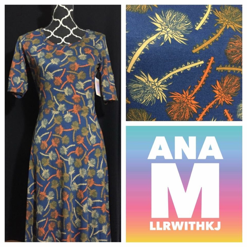 LuLaRoe Ana Dress Medium